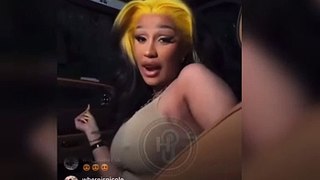 Cardi B takes driving lessons and is learning with one of her Bentley trucks
