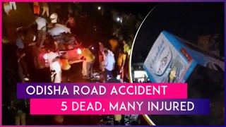Odisha: Five Dead As Passenger Bus Falls Off Overbridge On National Highway-16 In Jajpur District