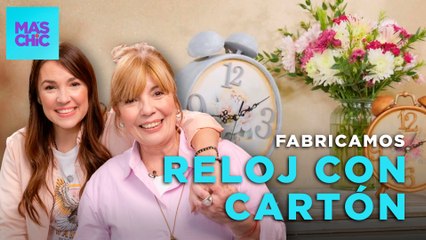 FABRICAMOS UN RELOJ con TAPAS de CARTÓN | Mas Chic