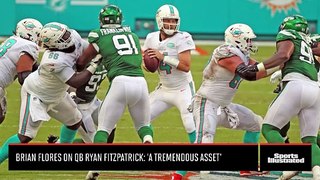 Brian Flores Expresses Great Respect for Ryan Fitzpatrick