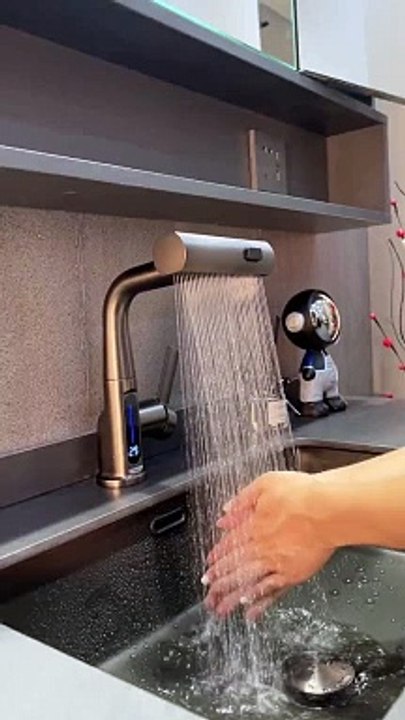 This Waterfall Temperature Digital Display Basin Faucet is like a dream come true for anyone who appreciates modern and luxurious bathroom fixtures.