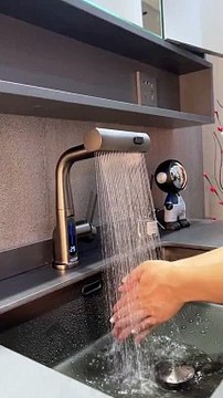 This Waterfall Temperature Digital Display Basin Faucet is like a dream come true for anyone who appreciates modern and luxurious bathroom fixtures.