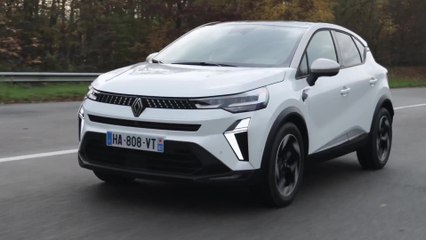 Renault Captur E-tech full hybrid in Techno white Driving Video