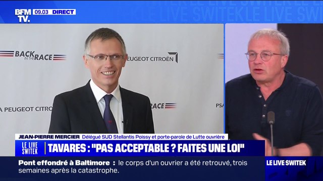 Rémunération de Carlos Tavares: C'est indécent s'insurge Jean-Pierre Mercier, délégué SUD Stellantis