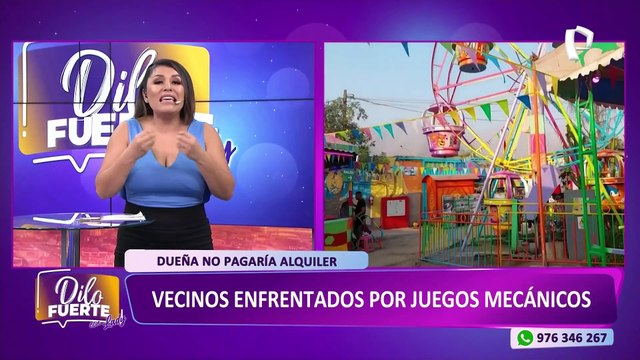 Huaycán: Vecinos denuncian que mujer no paga alquiler de local para juegos mecánicos y se niega a salirse