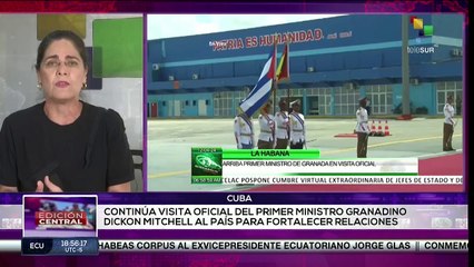 Continúa visita de primer ministro de Granada a Cuba