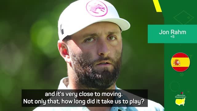 Rahm describes conditions as 'borderline' at Masters after just making cut