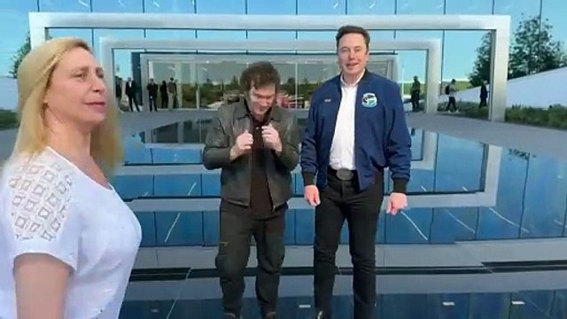 Presidente da Argentina Javier Milei se reúne com Elon Musk