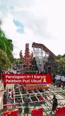 Persiapan Karya Pelebon Puri Ubud Yang Akan Berlangsung Tanggal 14 April 2024
