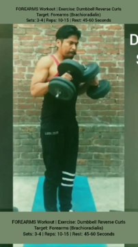 ❌ DUMBBELL REVERSE CURLS ✔️ How can I get Bigger BICEPS & FOREARMS? #heermlgangaputra #naturalbodybuilding