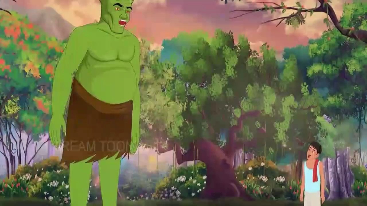 LALCHI RAKSHAS _ Rakshas ki khani - ek gaonor rakshas - hindi khani - moral stoires - cartoon - funny - comeddy