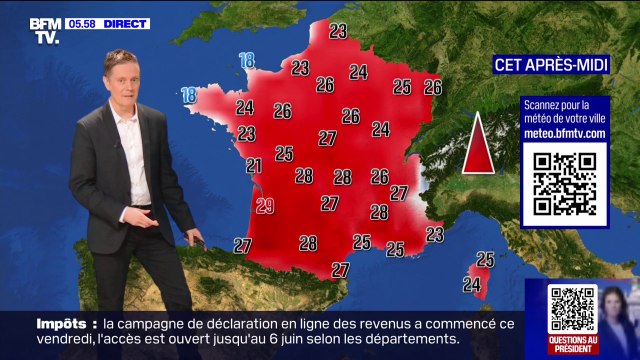 Un temps ensoleillé et des températures élevées ce samedi, jusqu'à 29°C attendus à Bordeaux