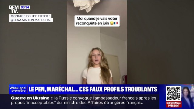 Européennes: Amandine Le Pen , Lena Maréchal ... sur Tiktok, ces faux comptes entendent pousser l'extrême droite