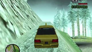 How i Climbed Grand Theft Auto: San Andreas Mt. Chiliad Taxi Car Jump