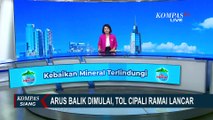 Kondisi Lalulintas Arus Balik di Tol Cikatama Menuju Jakarta