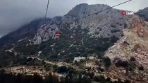 Antalya'da teleferik faciası! Mahsur kalan vatandaş korku dolu anları paylaştı