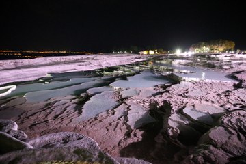 Pamukkale artık gece de gezilebilecek