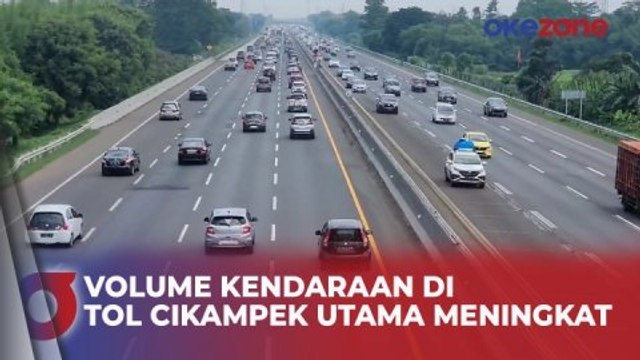 Puncak Arus Balik, Volume Kendaraan di Tol Cikampek Utama Terus Meningkat