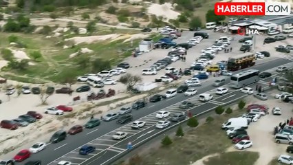 Kapadokya'da Bayram Tatili Trafik Çilesi