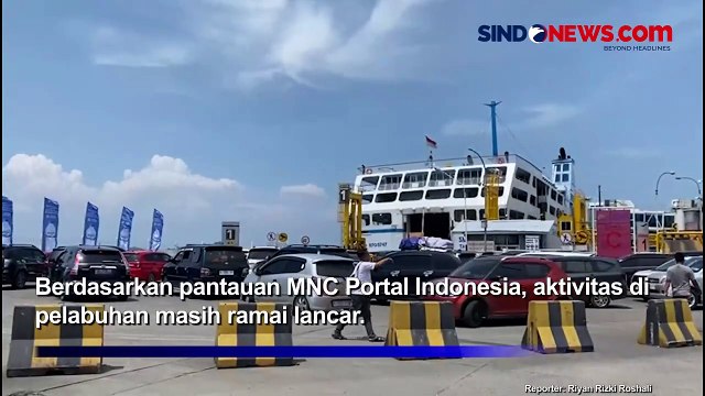 Arus Balik ke Pulau Jawa di Pelabuhan Bakauheni Masih Ramai Lancar