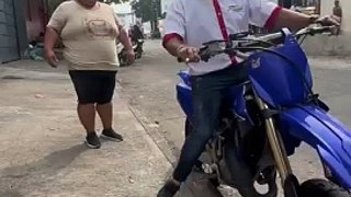 Motorcycle Tricks with Fat Backride
