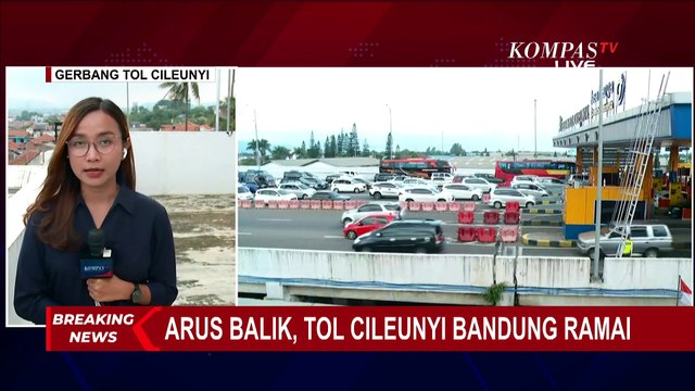 Arus Balik, Tol Cileunyi Bandung Mulai Dipadati Pemudik yang Akan Kembali ke Jakarta