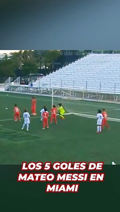 El show de Mateo Messi y sus 5 golazos