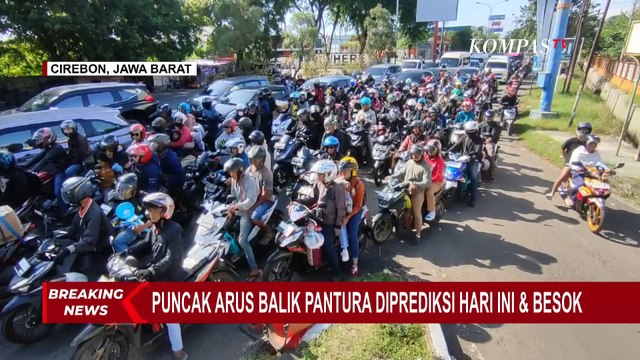 Jalur Pantura Dipadati Pemudik Motor ke Jakarta, Lalulintas Tersendat di Beberapa Titik