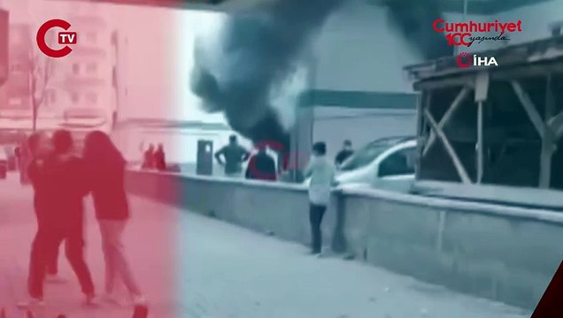 Apartman dairesinde korkutan yangın!