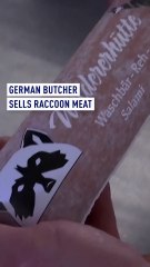 German butcher puts raccoon on the menu