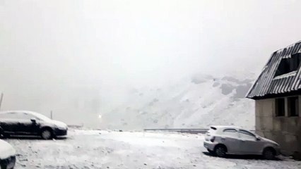 Nevadas en alta montaña 13 de Abril de 2024