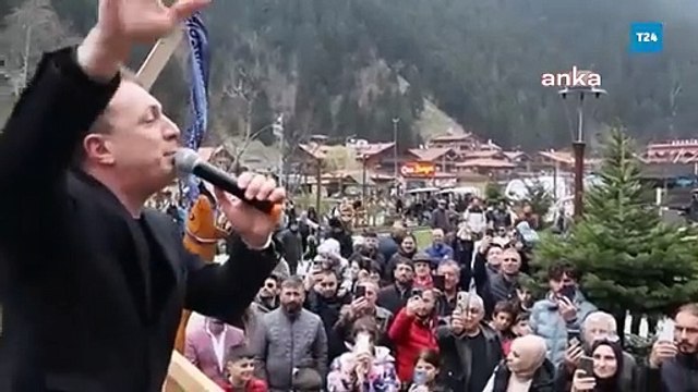 Trabzon Uzungöl’de horonlu-gollü HES protestosu