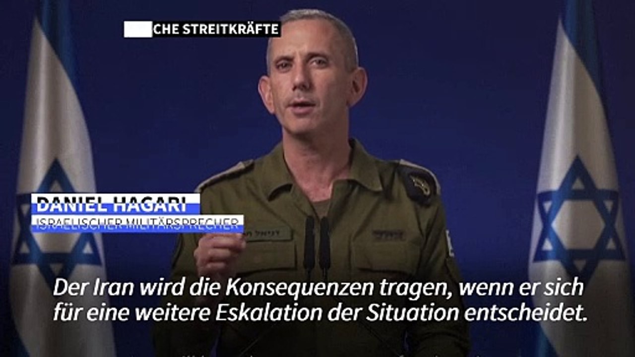 Israel droht Iran im Falle eines Angriffs mit 'Konsequenzen'