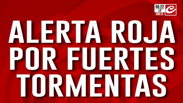 Alerta roja por tormentas en la ciudad: se esperan granizo y fuertes vientos