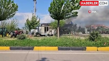 Konteynerde çıkan yangın paniğe neden oldu