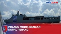 Arus Balik, Pemudik Manfaatkan Kapal Perang TNI AL