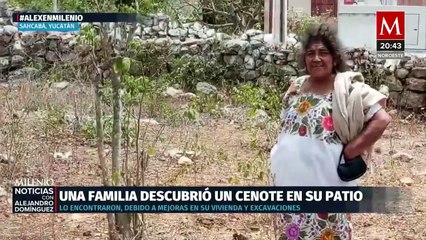 Familia maya encuentra cenote en el patio de su casa en Yucatán