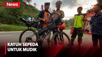 Cerita Mudik, Asep Kayuh Sepeda Lintasi Ciamis-Cimahi untuk Lebaran dengan Keluarga