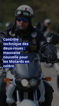 Contrôle technique des deux-roues : mauvaise nouvelle pour les Motards en colère
