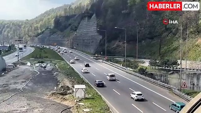 TEM'in Bolu geçişinde akıcı yoğunluk