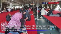 Warga Manfaatkan Kapal Perang TNI AL untuk Pulang Mudik Gratis Surabaya