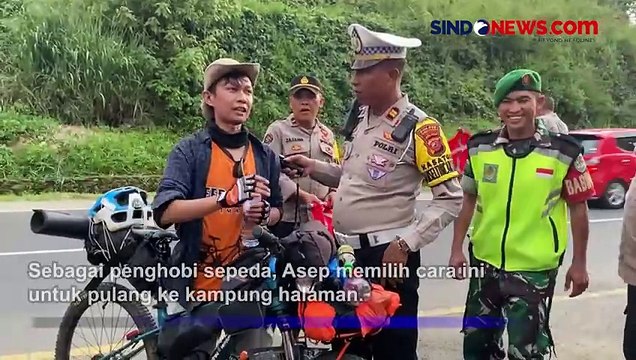 Demi Mudik, Asep Kayuh Sepeda Lintasi Ciamis-Cimahi untuk Lebaran dengan Keluarga