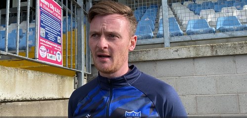 Dermot McVeigh Newry City v Dungannon Swifts post match