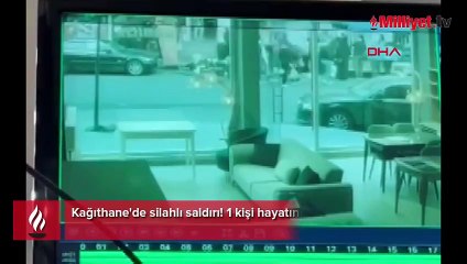 Kağıthane'de silahlı saldırı! 1 kişi hayatını kaybetti