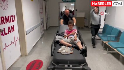 Şarampole devrilen otomobilde 2'si çocuk 4 kişi yaralandı