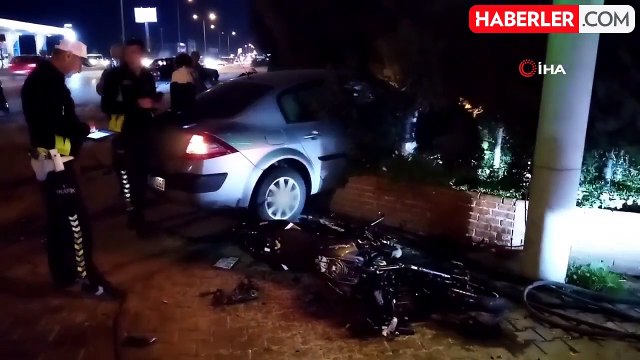 Otomobille çarpışan motosiklet sürücüsü hayatını kaybetti