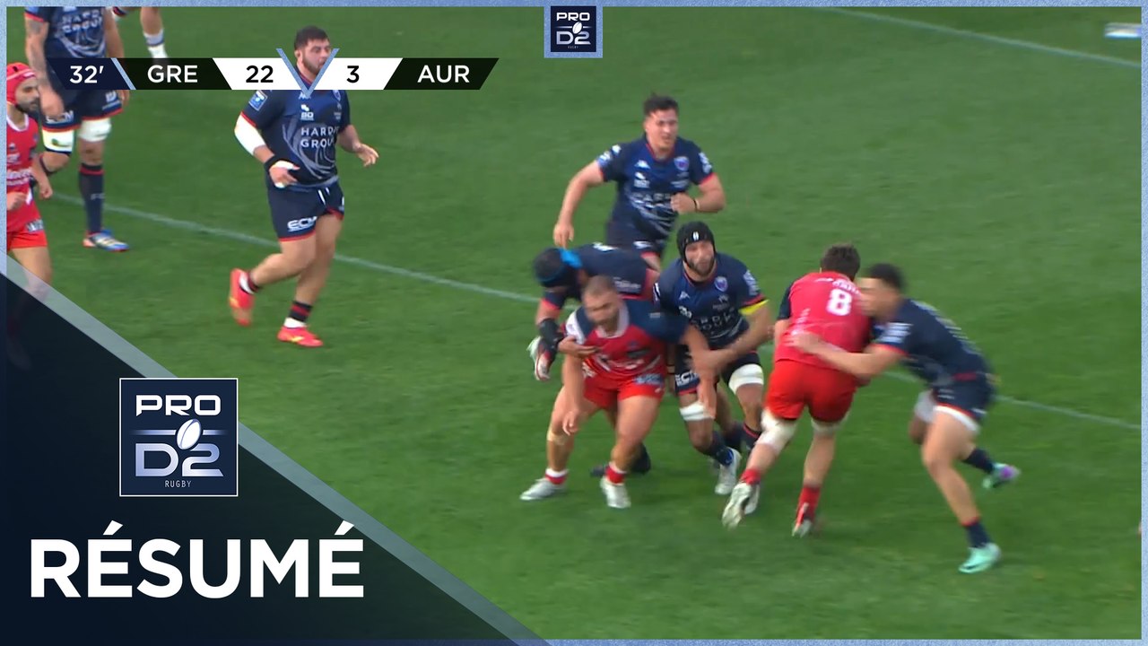 PRO D2 Saison 2023-2024 J26 - Résumé FC Grenoble Rugby - Stade Aurillacois
