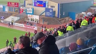 Full time scenes as Blackpool fans celebrate victory over Carlisle United