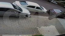 Impressionante: Vídeo mostra Palio tombando após atingir Voyage estacionado