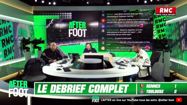 Rennes 1-2 Toulouse : le débrief complet de l'After foot